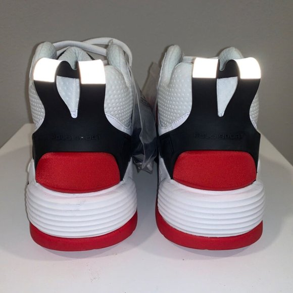 Polo Sport PS100 RALPH LAUREN🔥New Men's White Hi Top Shoes Gym Cross Fit - Picture 4 of 11